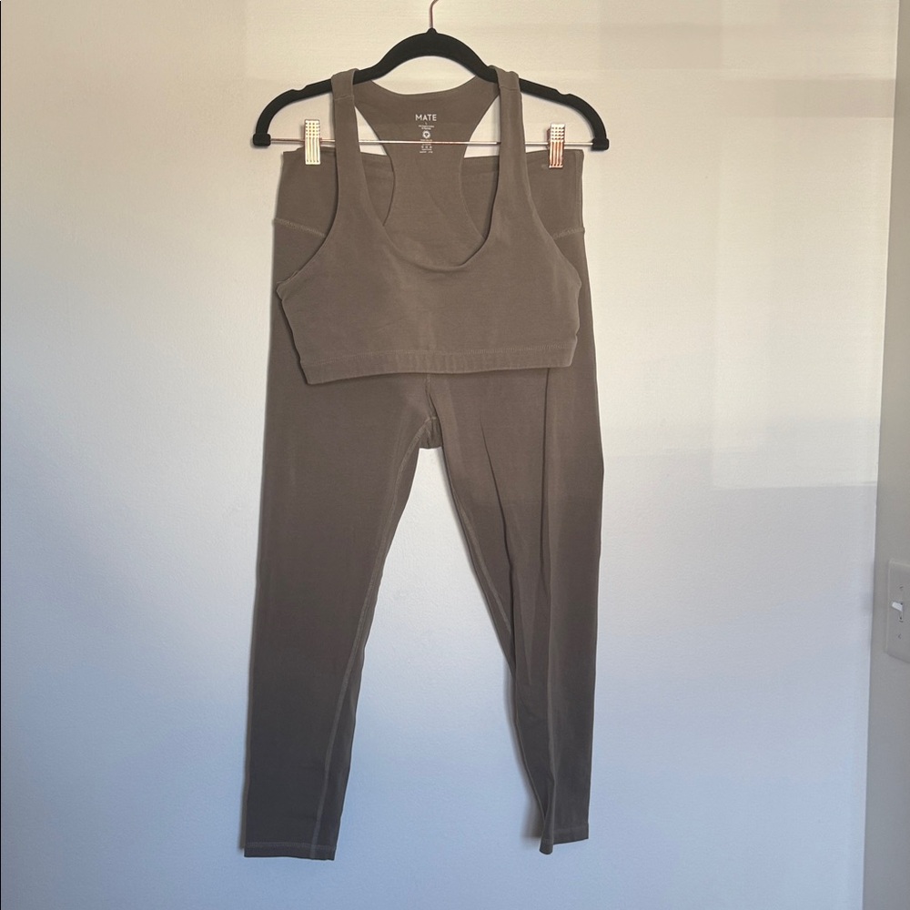 Mate the Label Orangic Cotton Strech Leggings and Bra